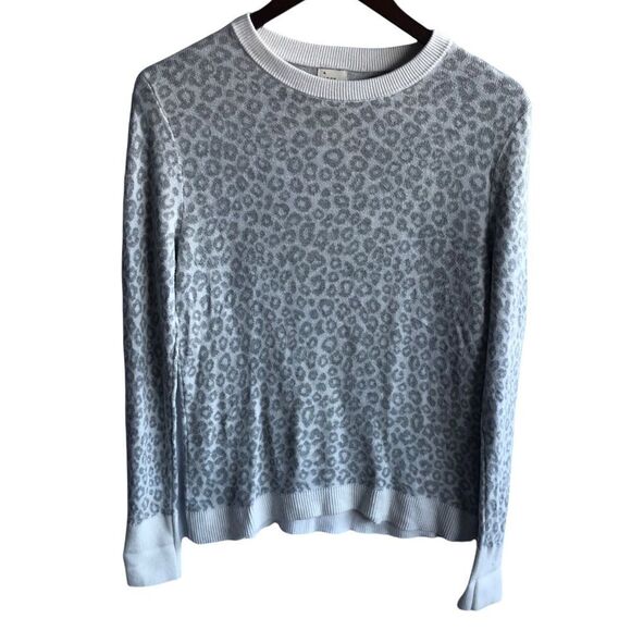 A New Day Women's Grey Leopard Sweater - Picture 1 of 4